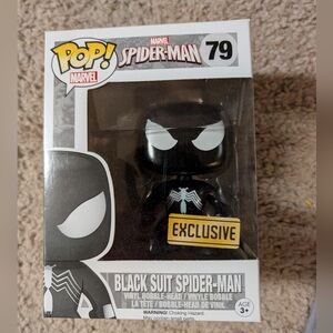 Funko Pop! Marvel Black Suit Spider-Man Vinyl Figure